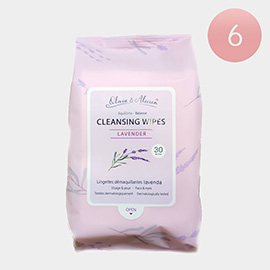 6PCS - Lavender Cleansing Wipes