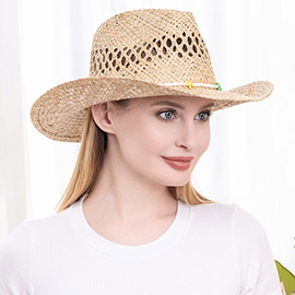 Cut Out Straw Panama Sun Hat