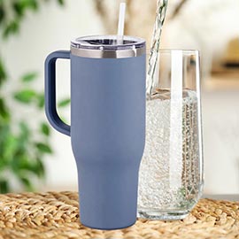 40oz Stainless Steel Tumbler with Handle