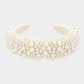 Pearl Cluster Headband