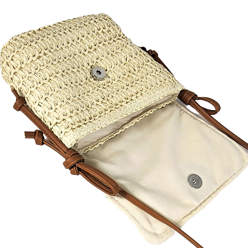 Woven Straw Crossbody Bag