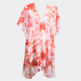 Tie Dye Cover Up Kimono Poncho