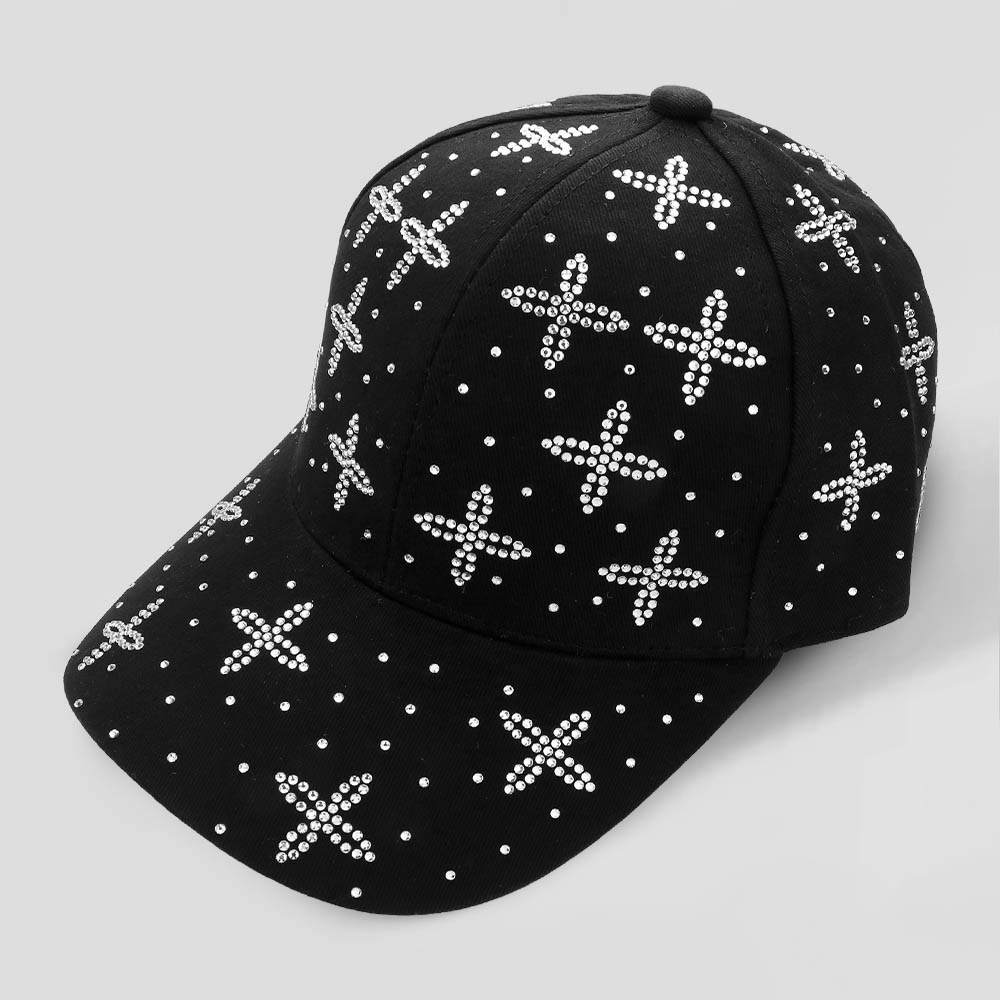 Bling Patterned Baseball Cap