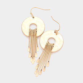 Abstract Metal Dangle Earrings