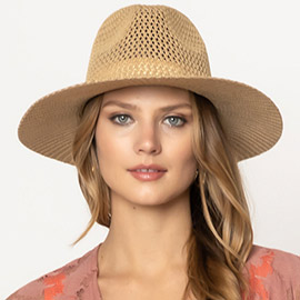 Lurex Metallic Straw Panama Sun Hat