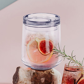 Clear Portable Wine Tumbler