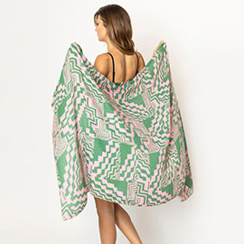 Geometric Printed Oblong Scarf