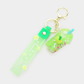 Smoothie Drink Strap Keychain