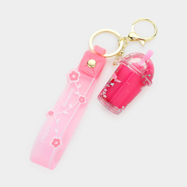 Smoothie Drink Strap Keychain