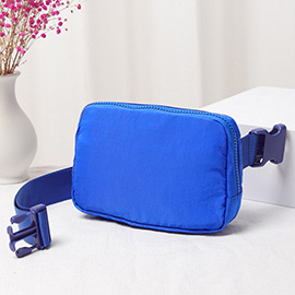 Solid Nylon Sling Bag / Fanny Pack / Belt Bag