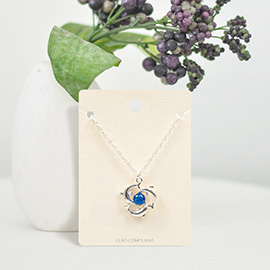 Triple Dolphin Pendant Necklace