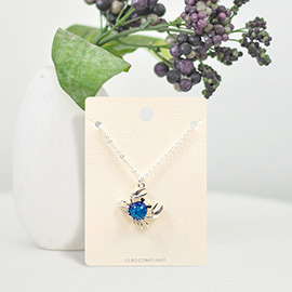 Crab Pendant Necklace