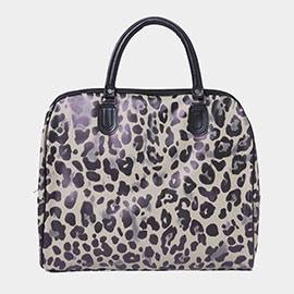 Leopard Printed Tote / Crossbody Travel Bag