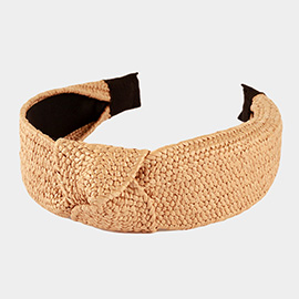 Straw Knot Burnout Headband