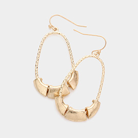 Abstract Metal Pointed Dangle Earrings