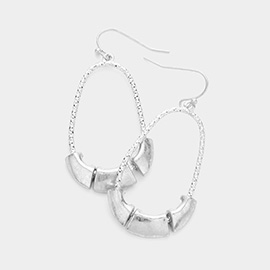 Abstract Metal Pointed Dangle Earrings
