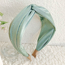 Tiny Studded Twisted Headband