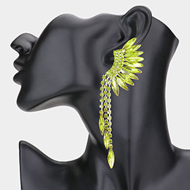 Angel Wing Evening Dangle Earrings
