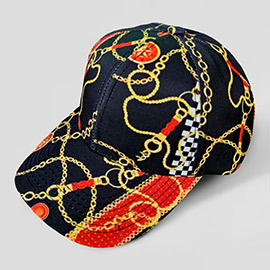 Chain Patterned Baseball Cap