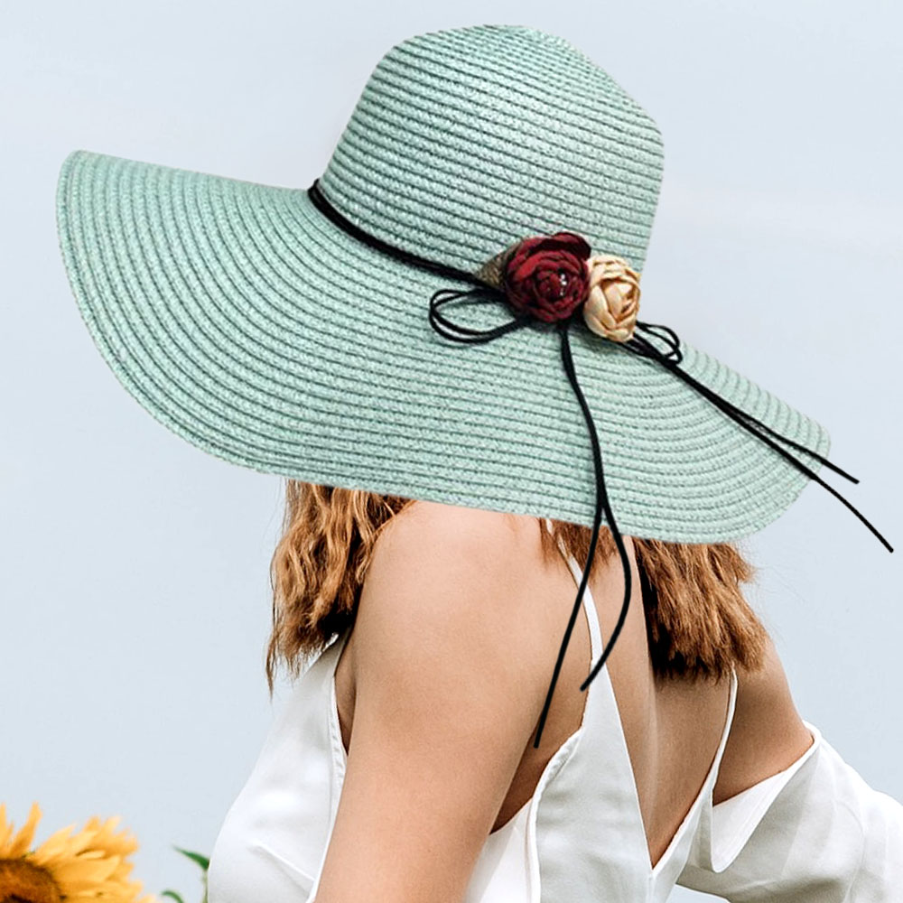 Flower Band Straw Sun Hat