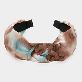 Tie Dye Knot Burnout Headband