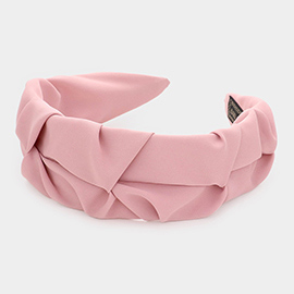 Pleated Solid Headband