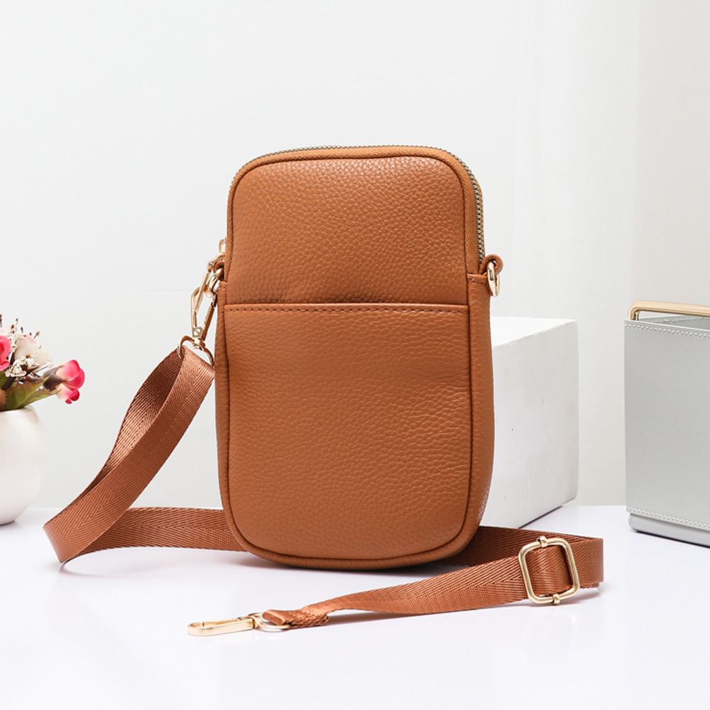 Faux Leather Rectangle Crossbody Bag
