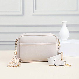 Faux Leather Crossbody Bag
