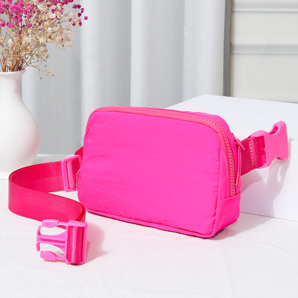 Solid Nylon Sling Bag / Fanny Pack / Belt Bag