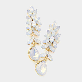 Crystal Rhinestone Marquise Evening Earrings