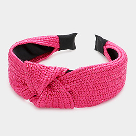 Straw Knot Burnout Headband