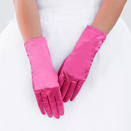 Dressy Satin Wedding Gloves