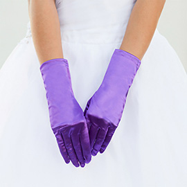 Dressy Satin Wedding Gloves