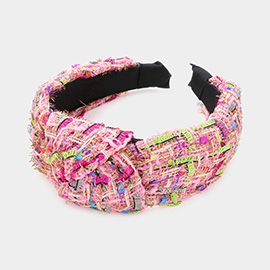 Embroidery Burnout Knot Headband