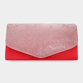 Bling Rectangle Evening Clutch / Crossbody Bag