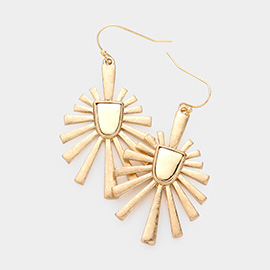 Abstract Metal Dangle Earrings