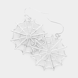 Metal Cobweb Dangle Earrings