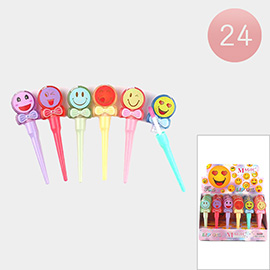 24PCS - Emoji Lip Oil Gloss