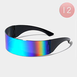 12PCS - Visor Style Sunglasses