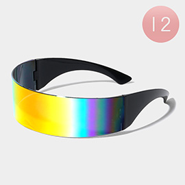 12PCS - Visor Style Sunglasses