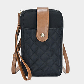 Stitch Wallet on Chain Wristlet Clutch / Crossbody Bag
