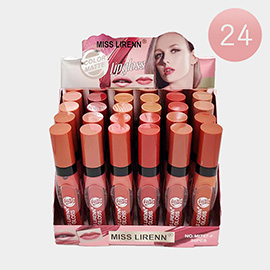 24PCS - Matte Lip Glosses