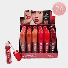 24PCS - Matte Lip Glosses