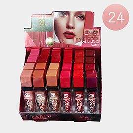 24PCS - Matte Lip Glosses