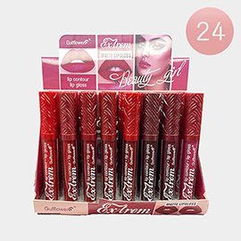 24PCS - Matte Lip Glosses