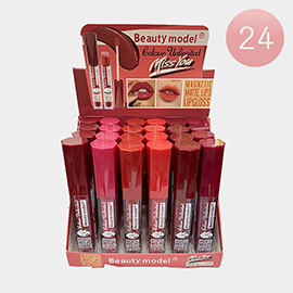 24PCS - Matte Lip Glosses