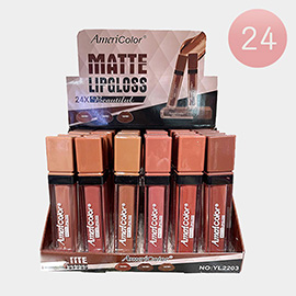 24PCS - Matte Lip Glosses