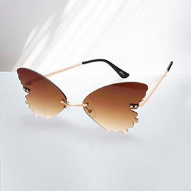 Tinted Butterfly Wayfarer Sunglasses