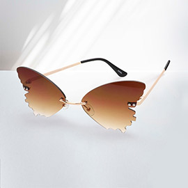 Tinted Butterfly Wayfarer Sunglasses