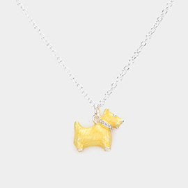 3D Dog Pendant Necklace